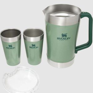 Stanley Stay-Chill Classic Pitcher Set (Hammertone Green) 64oz  / 16oz NWT